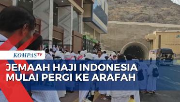Jelang Puncak Haji, Jemaah Indonesia Mulai Berangkat ke Arafah