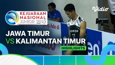 Perebutan Tempat Ketiga Putra: Jawa Timur vs Kalimantan Timur - Highlights | Kejurnas Junior 2023