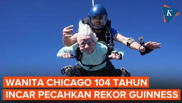 Aksi Wanita Chicago Berusia 104 Tahun Incar Sertifikasi Orang Tua yang Lakukan Terjun Payung