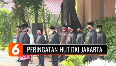 Gubernur Anies Baswedan Pimpin Upacara Peringatan HUT DKI Jakarta