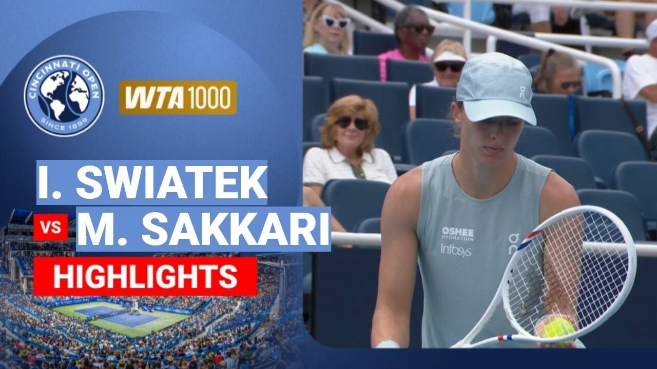 Iga Swiatek vs Maria Sakkari - Women's Singles Round of 32 | WTA 1000: Cincinnati Open 2026