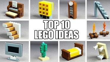 TOP 10 Ide Bangunan LEGO Mudah yang Dapat Dibuat Siapa Saja | Tanpa Teknik