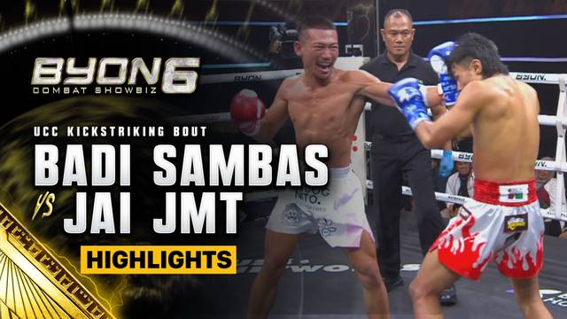 Badi Sambas vs Jai JMT - Highlight | BYON Combat Showbiz 6 2025