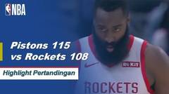 NBA I Cuplikan Pertandingan : Pistons 115 vs Rockets 108