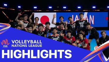 Match Highlight | VNL MEN'S - Japan 3 vs 2 Italy | Volleyball Nations League 2021