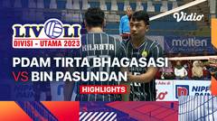Putra: PDAM Tirta Bhagasasi Bekasi vs BIN Pasundan - Highlights | Livoli Divisi Utama 2023