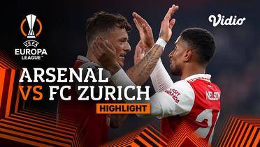 Highlights  - Arsenal vs FC Zurich | UEFA Europa League 2022/23