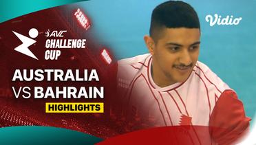 Australia vs Bahrain - Perebutan Posisi 7-8 - Highlights | AVC Challenge Cup for Men 2024