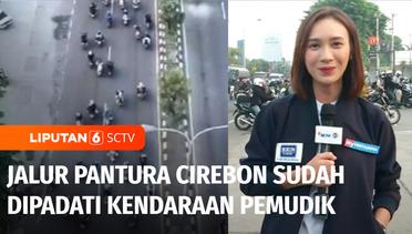 Live Report: Jalur Pantura Cirebon Dipadati Kendaraan Pemudik | Liputan 6
