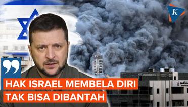 Presiden Ukraina Volodymyr Zelensky Bela Israel di Perang dengan Hamas