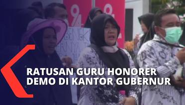 Tak Juga Diangkat Jadi PPPK, Ratusan Guru Honorer Demo di Depan Kantor Gubernur Bengkulu