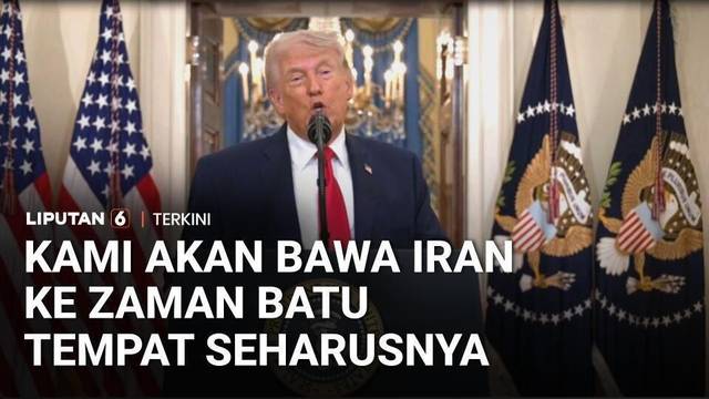 Trump Ancam Gempur Iran Dalam Dua-Tiga Minggu ke Depan dan Membawa Iran Kembali ke Zaman Batu