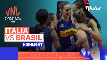 Match Highlights | Italia vs Brasil | Women's Volleyball Nations League 2022