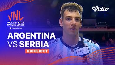 Match Highlights | Argentina vs Serbia | Men's Volleyball Nations League 2023