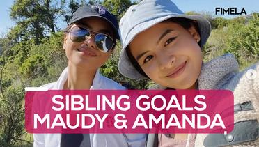 Potret Fashionable Maudy Ayunda dan Sang Adik yang Super Kompak, Sibling Goals