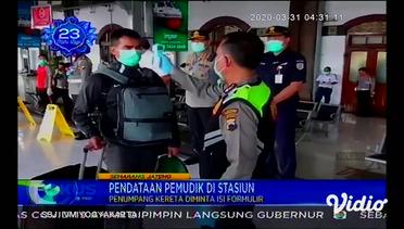 Pendataan Mudik di Stasiun Semarang