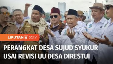 Kades Indonesia Bersatu Bersyukur Pasca Direstuinya Revisi UU Desa No 6 Tahun 2014 | Liputan 6