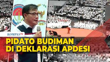 Pidato Budiman Sudjatmiko di Deklarasi APDESI Dukung Prabowo-Gibran