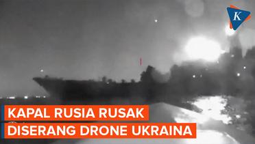 Kapal Perang Rusia Rusak Diserang Drone Ukraina di Laut Hitam