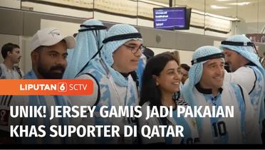 Demam Jersey Gamis dan Keffiyeh di Perhelatan Piala Dunia 2022 Qatar | Liputan 6