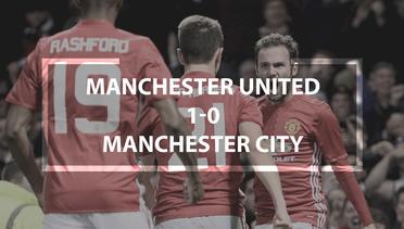Manchester United Vs Manchester City 1-0: Gol Mata Singkirkan City dari Piala Liga Inggris