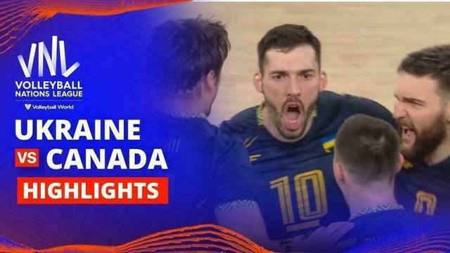 Men: Ukraine vs Canada - Highlights | Volleyball Nations League 2025
