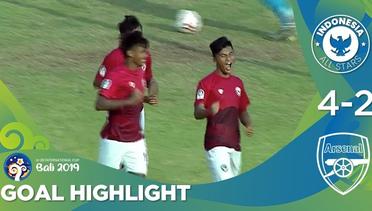 Goal Highlight - Indonesia All Stars U20 (4) vs (2) Arsenal U20 | U20 International Cup Bali 2019