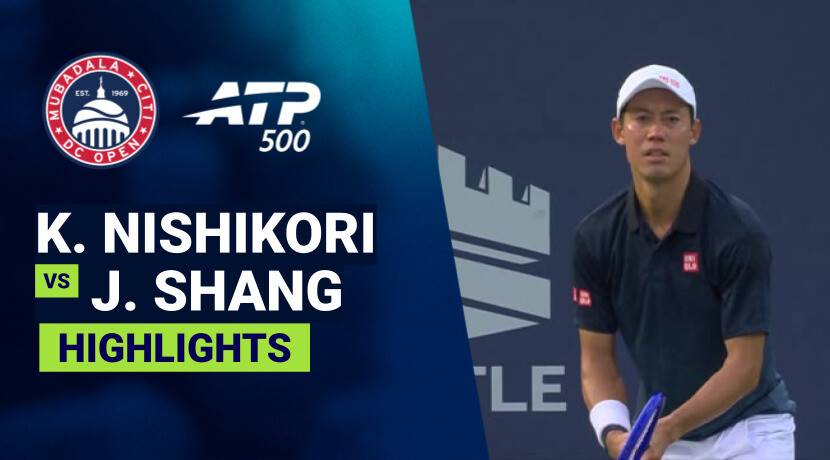 Kei Nishikori vs Juncheng Shang - Round 1 (John Harris) | ATP 500: Mubadala Citi DC Open 2026