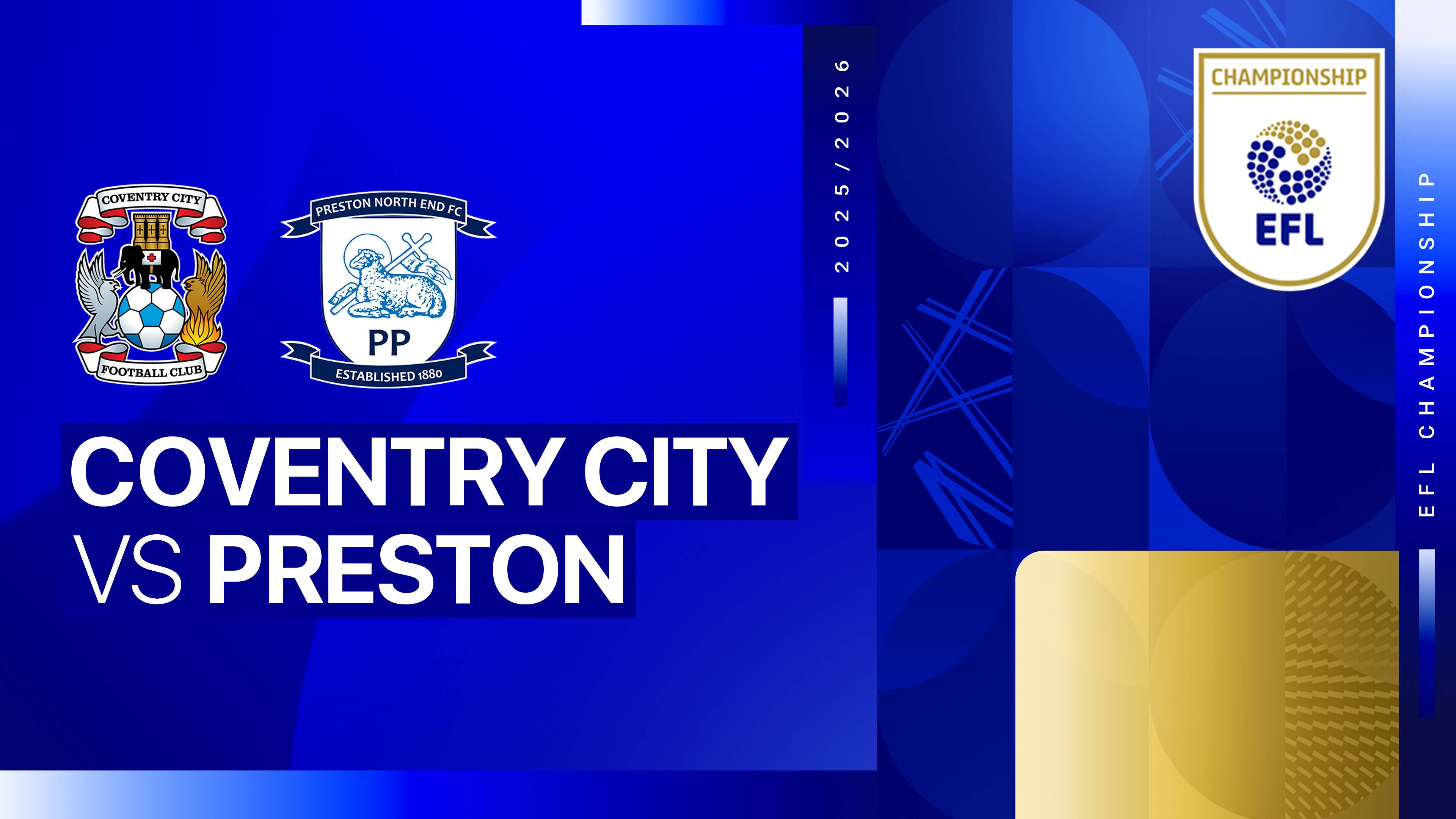 Coventry City FC vs Preston North End FC