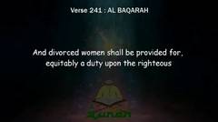 verse 238 to 245 (Chapter 2) AL BAQARAH