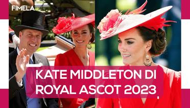 6 Tampilan Merah Membara Kate Middleton saat Debut di Royal Ascot 2023