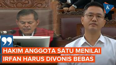 Beda Pendapat, Satu Anggota Majelis Hakim Nilai Irfan Widyanto Layak Divonis Bebas