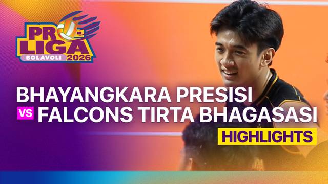 Putra: Jakarta Bhayangkara Presisi vs Medan Falcons Tirta Bhagasasi - Highlight | Proliga 2026