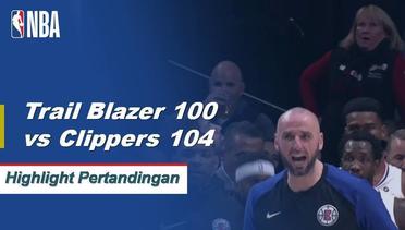 NBA I Cuplikan Pertandingan : Clippers 104, vs Trail Blazers 100