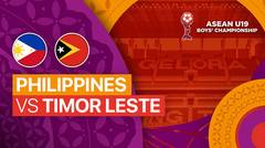 Philippines vs Timor Leste - Full Match | ASEAN U19 Boys Championship 2024