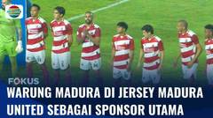 Jersey Unik Madura United, Seragam Bertuliskan ‘Warung Madura’ Sebagai Sponsor Utama | Fokus