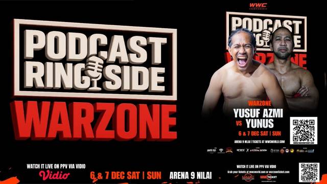 Ringside: Yusuf Azmi vs Yunus Martin  | Warzone World Championship 2025