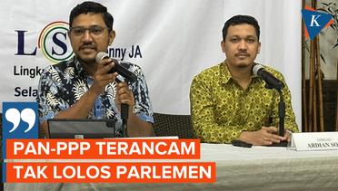 Survei LSI Denny JA: PDIP, Golkar dan Gerindra Tertinggi, PAN-PPP Terancam Tak Lolos Parlemen