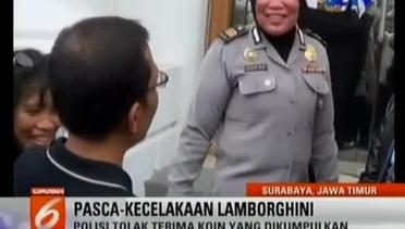 VIDEO: Kecewa, Warga Kumpulkan Koin Kecelakaan Lamborghini Maut Surabaya