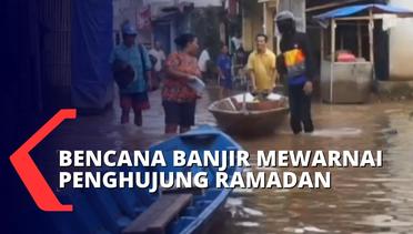Banjir Merendam 3 Kecamatan di Kabupaten Bandung, Sampah Terbawa Arus ke Permukiman Warga