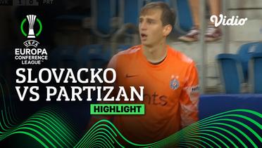 Highlights - Slovacko vs Partizan | UEFA Europa Conference League 2022/23