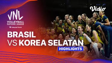 Brasil vs Korea Selatan - Highlights | Women's Volleyball Nations League 2024