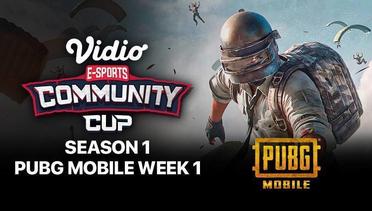 PUBG Mobile Week 1 | Vidio Community Cup Season 1