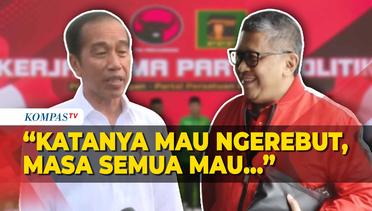 Jokowi Jawab Tudingan Hasto soal Ingin Jadi Ketua Umum PDIP: Jangan Seperti Itu