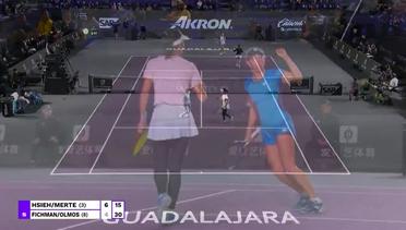 Match Highlights | Su-Wei Hsieh/Elise Mertens vs Sharon Fichman/Giuliana Olmos | Akron WTA Finals Guadalajara