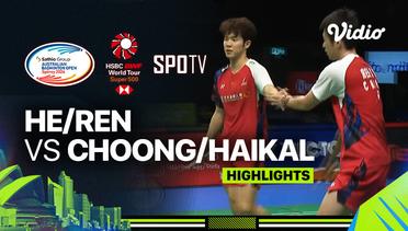 He Ji Ting/Ren Xiang Yu (CHN) vs Choong Hon Jian/Haikal Muhammad (MAS) - Highlights | Sathio Group Australian Open 2024 - Men's Doubles