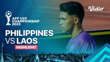 Highlights - Philippines vs Laos | AFF U-23 Championship 2023