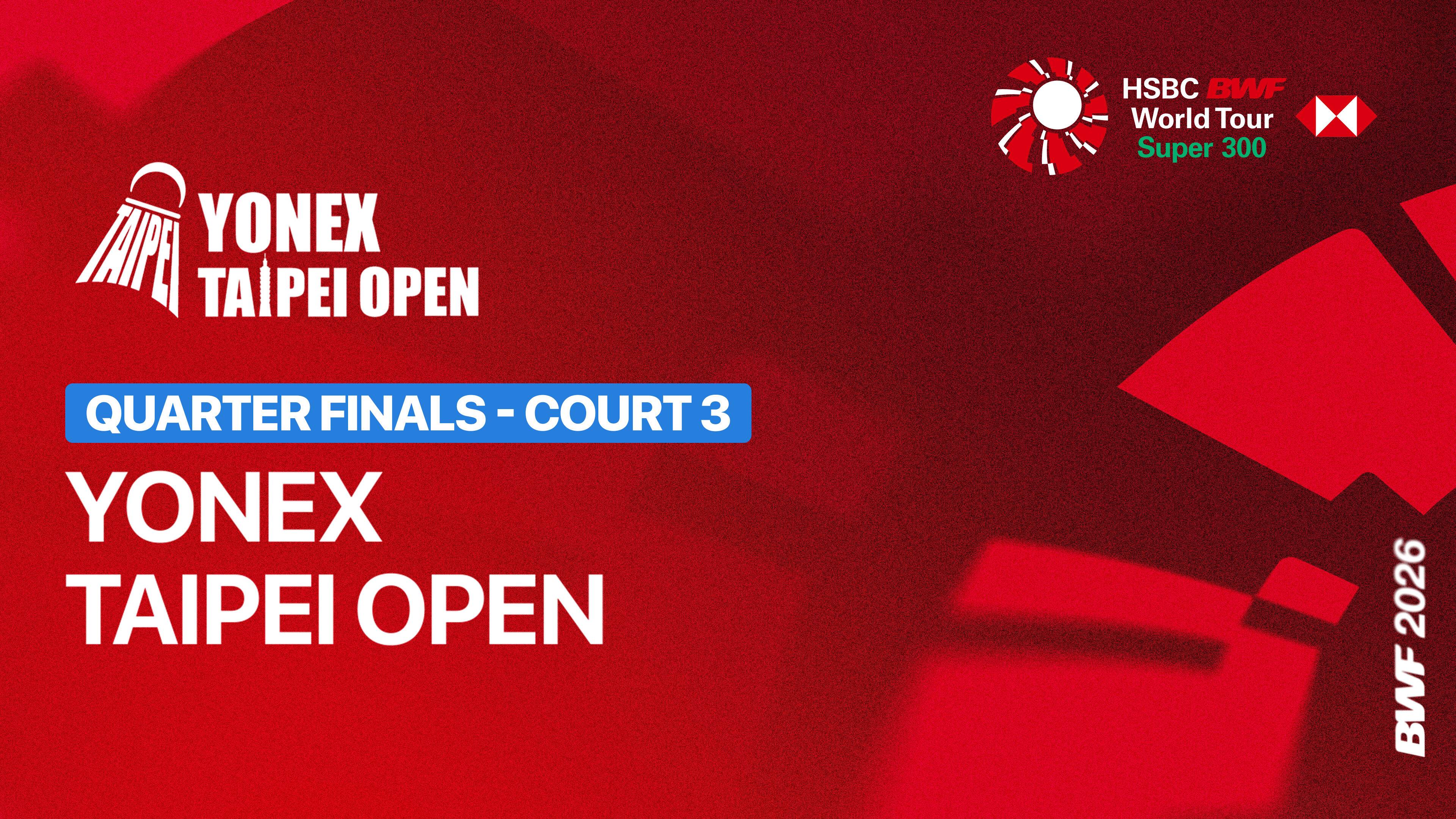 Supak Jomkoh/Ornnicha Jongsathapornparn (THA) vs Rehan Naufal Kusharjanto/Gloria Emanuelle Widjaja (INA) - Mixed Doubles Quarter Finals | YONEX Taipei Open 2026