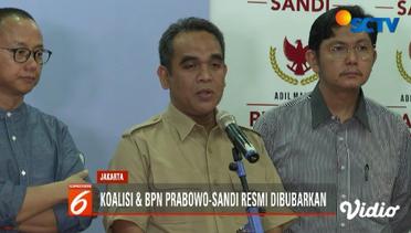 Koalisi Indonesia Adil Makmur dan BPN Prabowo-Sandiaga Resmi Bubar - Liputan 6 Pagi
