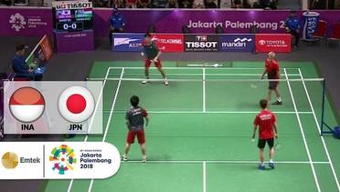 Indonesia vs Jepang - Badminton Ganda Putra  Asian Games 2018 - Full Match